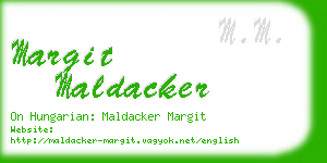 margit maldacker business card